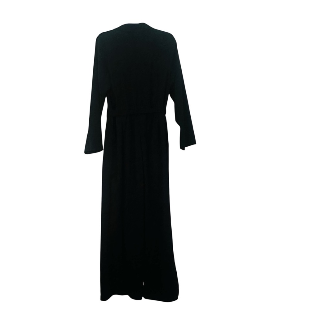 NWT A New Day Long Sleeve Wrap Front Jumpsuit Black Women’s Size Large - Picture 4 of 10